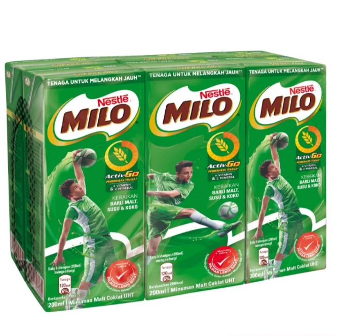 NESTLE Milo Chocolate Malt UHT 200ml x 24's (Halal)