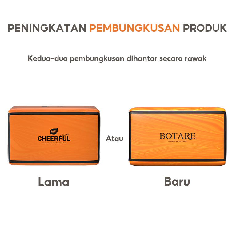 [20 PACKS]Botare Air-Cushion Tissue Paper 4-ply Facial Tissues Soft Face Tissue 175x155mm 360 sheet