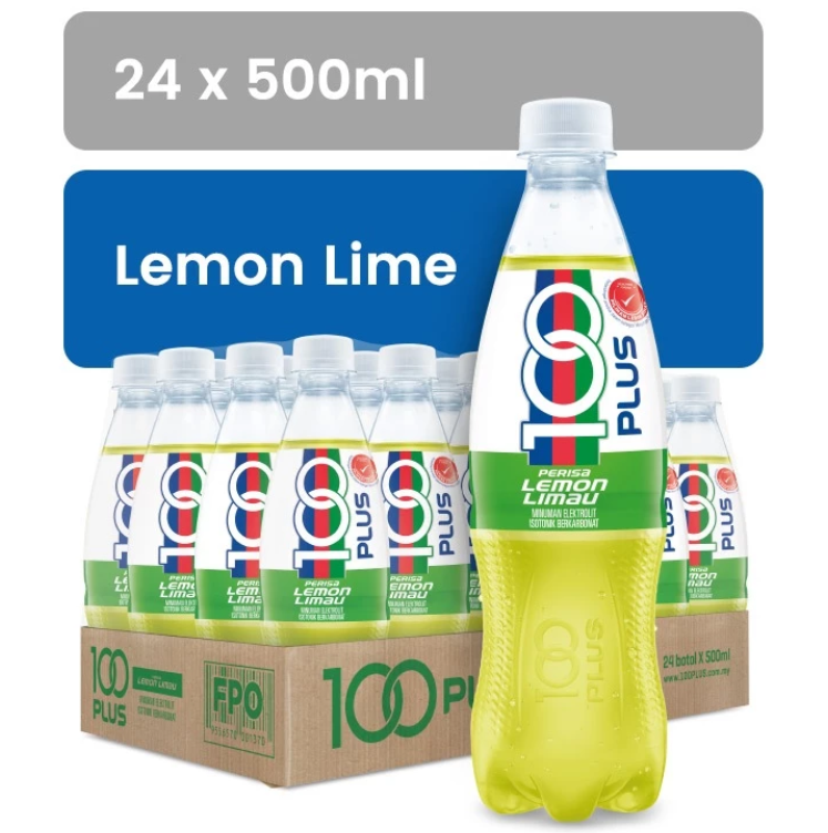 100PLUS Original/ Lemon Lime/ Reduce Sugar/ Zero/ Active/ Zero Grape/ Zero paech [500ML x 24]